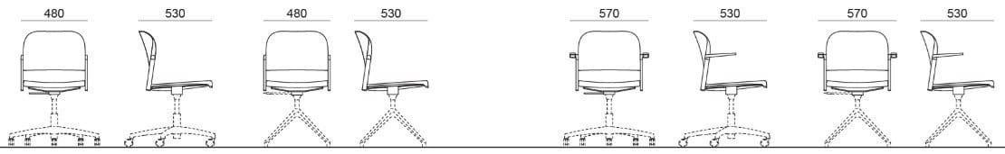 Офисное кресло из полипропилена Diemmebi макияж ARCH-00123585 - Вид №3