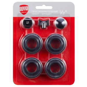 Монтажный комплект для радиатора Royal Thermo 1/2" сталь черный 7 шт. 81979345 STLM-2017549