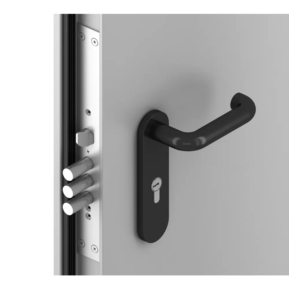 Дверь противопожарная EI60 115x205 см левая цвет светло-серый RAL7035 DOORHAN STLM-2142103 - Вид №1