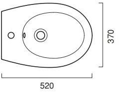 1bsli00 Биде подвесное NEW LIGHT CERAMICA CATALANO - Вид №4