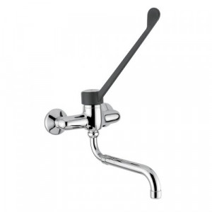 9488 Idral Настенный однорычажный смеситель с выдвижным поворотным изливом и клиническим рычагом