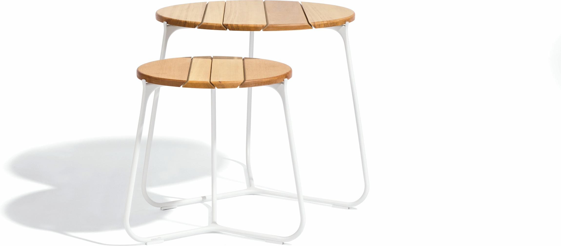 MNST138 Журнальные столики pcsts белые f8 ⌀60см Manutti Mood - Вид №1