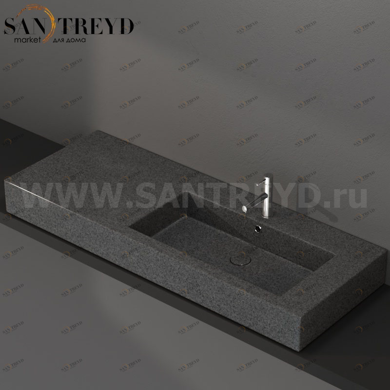 IN136DAPG Накладная раковина на столешницу  прямоугольная Ceramica Globo INCANTHO