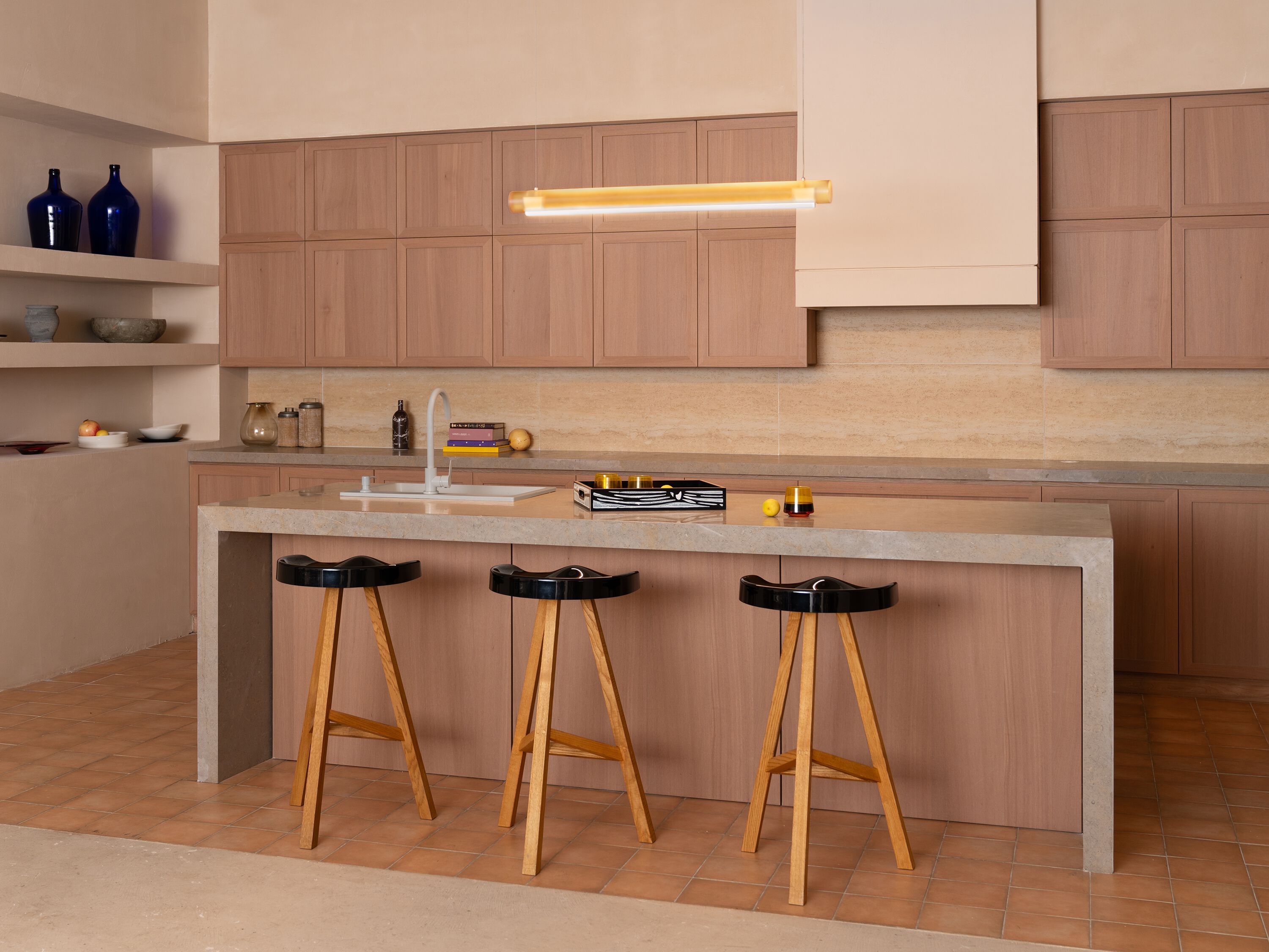 Высокий стул из дуба и акрила Established&Sons Heidi ARCH-00030098 - Вид №8