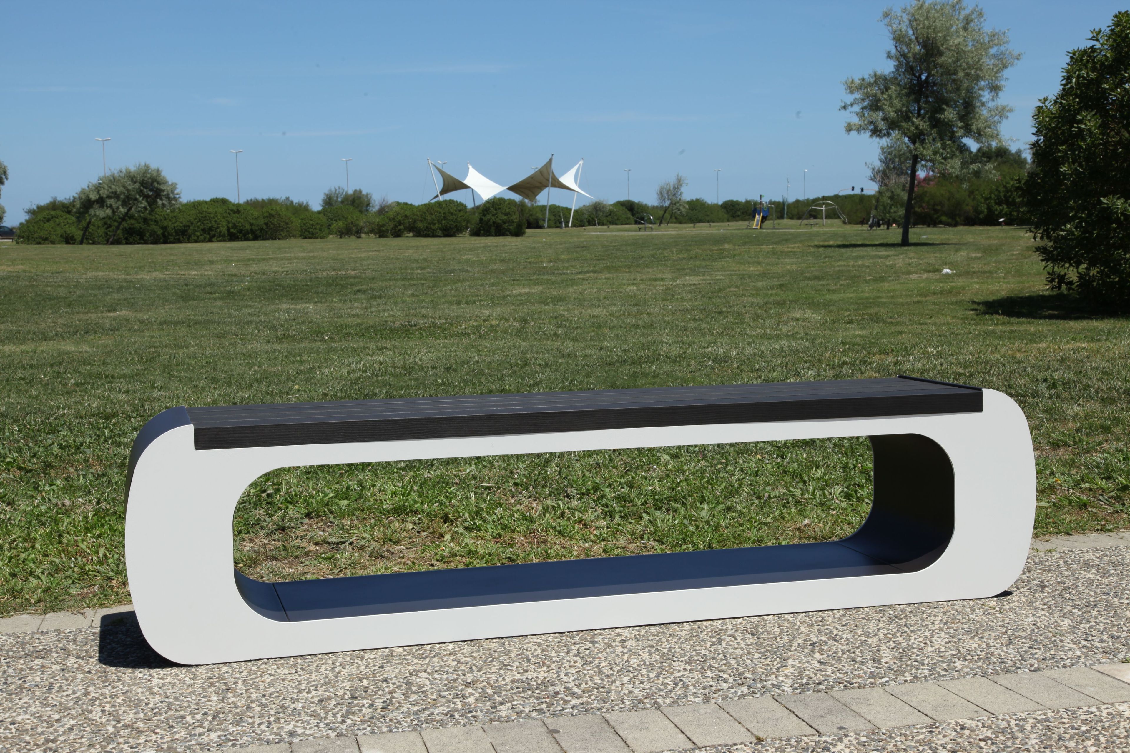 Стальная и деревянная скамья без спинки CITYSì ARMONY ARCH-00045270 - Вид №12