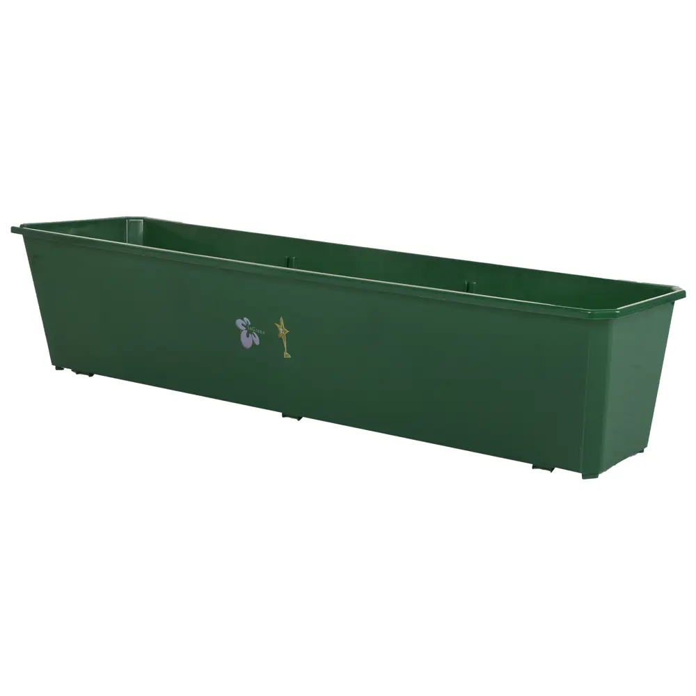 Ящик балконный 80х17х15 см, 12.5 л, пластик, Зеленый 18006751 STLM-2024616 INGREEN 