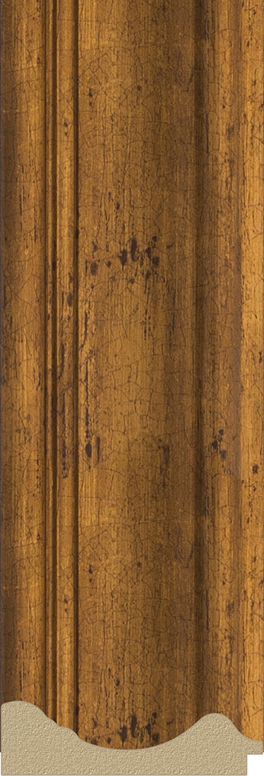 BY 3550 Зеркало с фацетом в багетной раме - травленая бронза 99 mm EVOFORM Exclusive - Вид №3