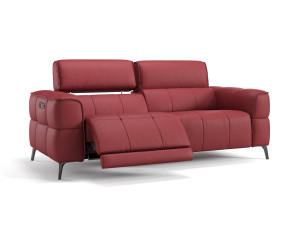 3-местный кожаный диван