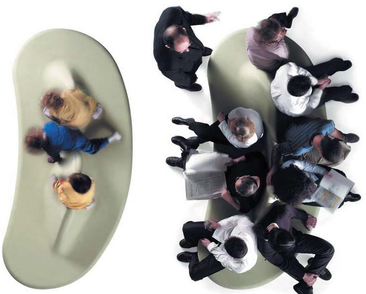 BD Barcelona Design Скамейка из полиэтилена Bdlove sun-id-1482570 - Вид №1