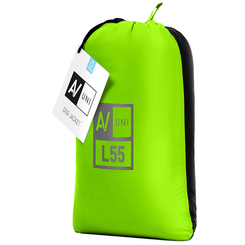 ПР0053759 Куртка для собак UNI двусторонняя размер M 48, салатово-черная AiryVest  - Вид №1