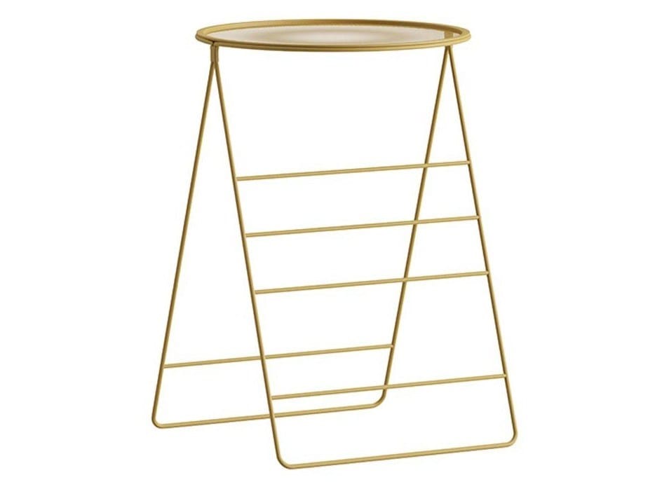 Высокий окрашенный металлический журнальный столик с подносом Ersa HI ARCH-00153049 - Вид №11