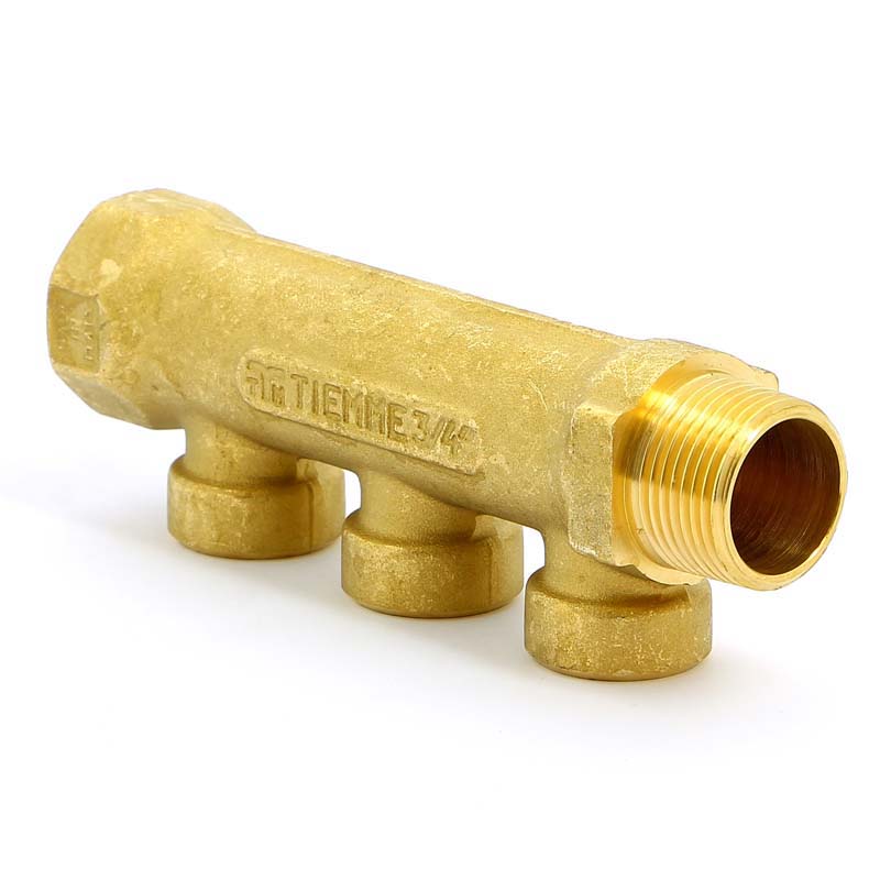 Коллектор НВ 3/4" TIEMME 3 выхода 1/2"В 36мм 1910039 - Вид №2