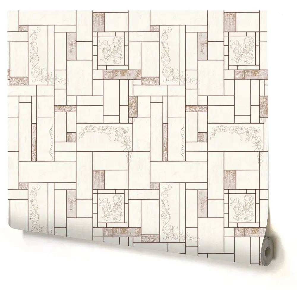 Обои виниловые Home Color Ceramica бежевые 0.53 м 510-22 17122573 STLM-2098854