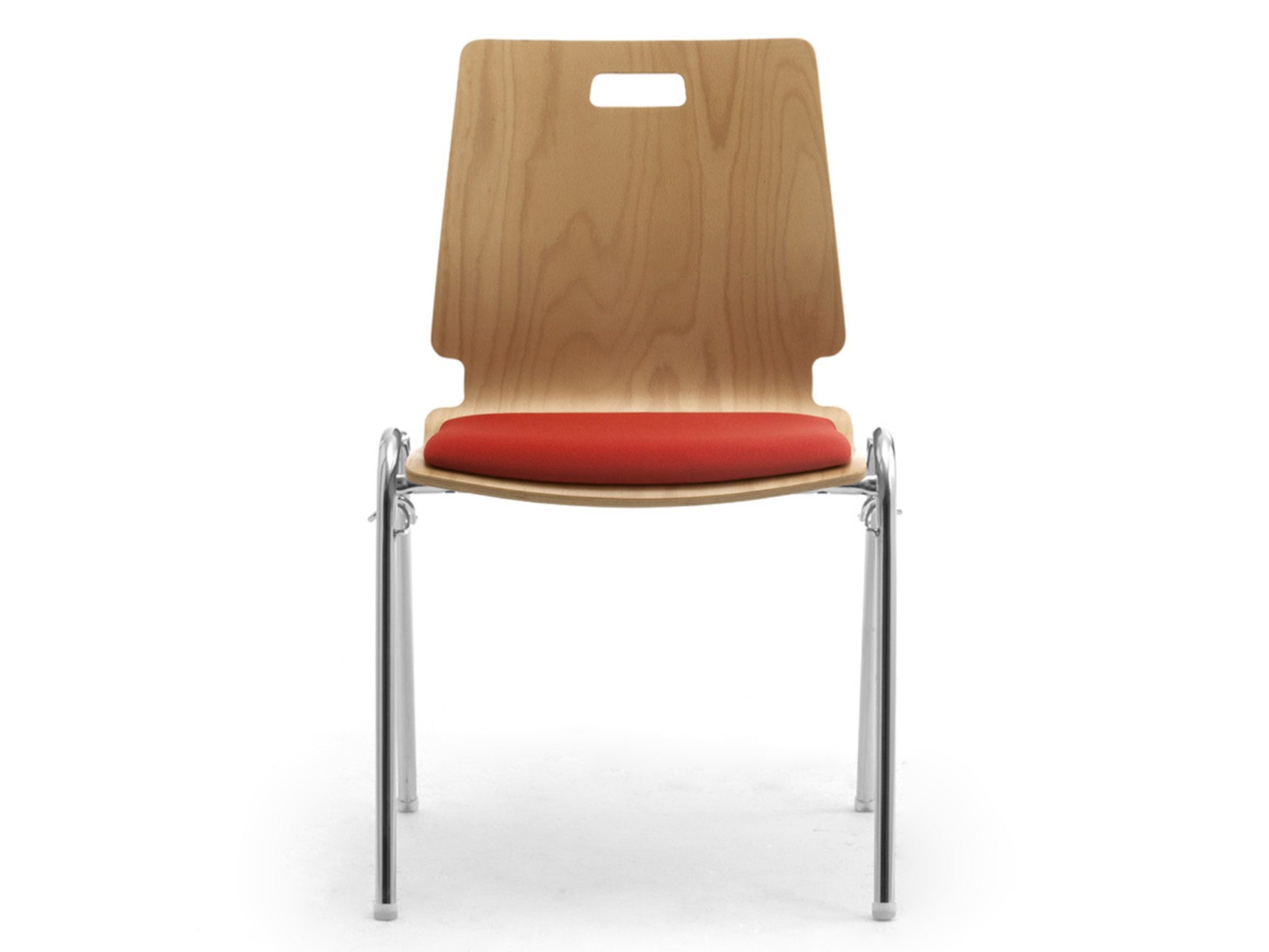 Стул из многослойной и хромированной стали со встроенной подушкой Leyform Кристалл ARCH-00001854 - Вид №1