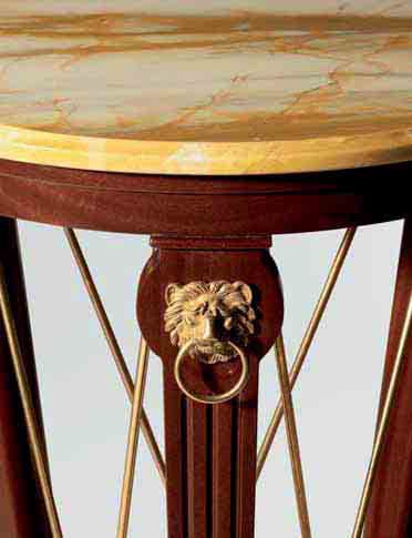 Колонна из красного дерева с мраморной столешницей OAK Галерея ARCH-00043807