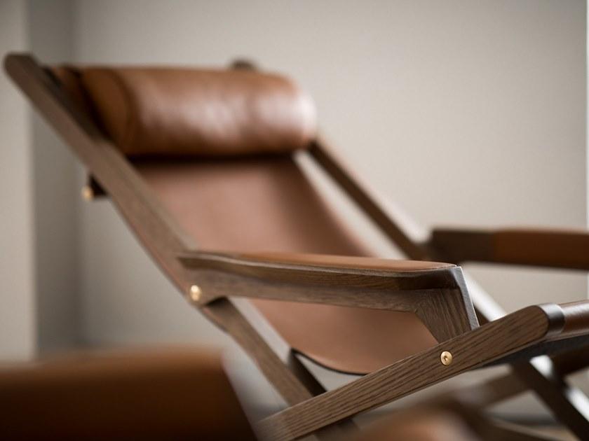 Duvivier Canapés Складное кожаное кресло с подлокотниками Emile Elsaxg10 - Вид №3