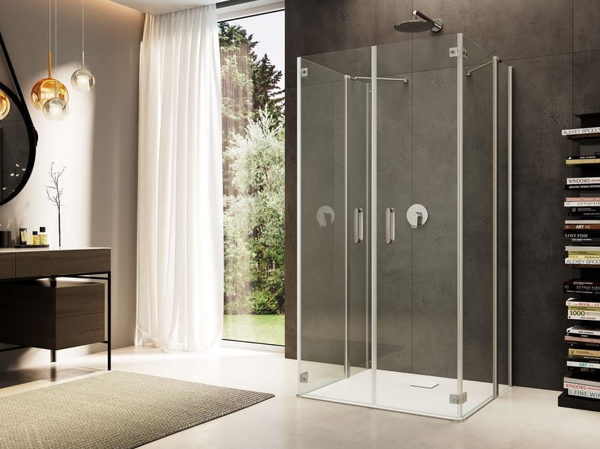 Стеклянная душевая кабина с распашной дверью Provex Industrie ARCH-00109328