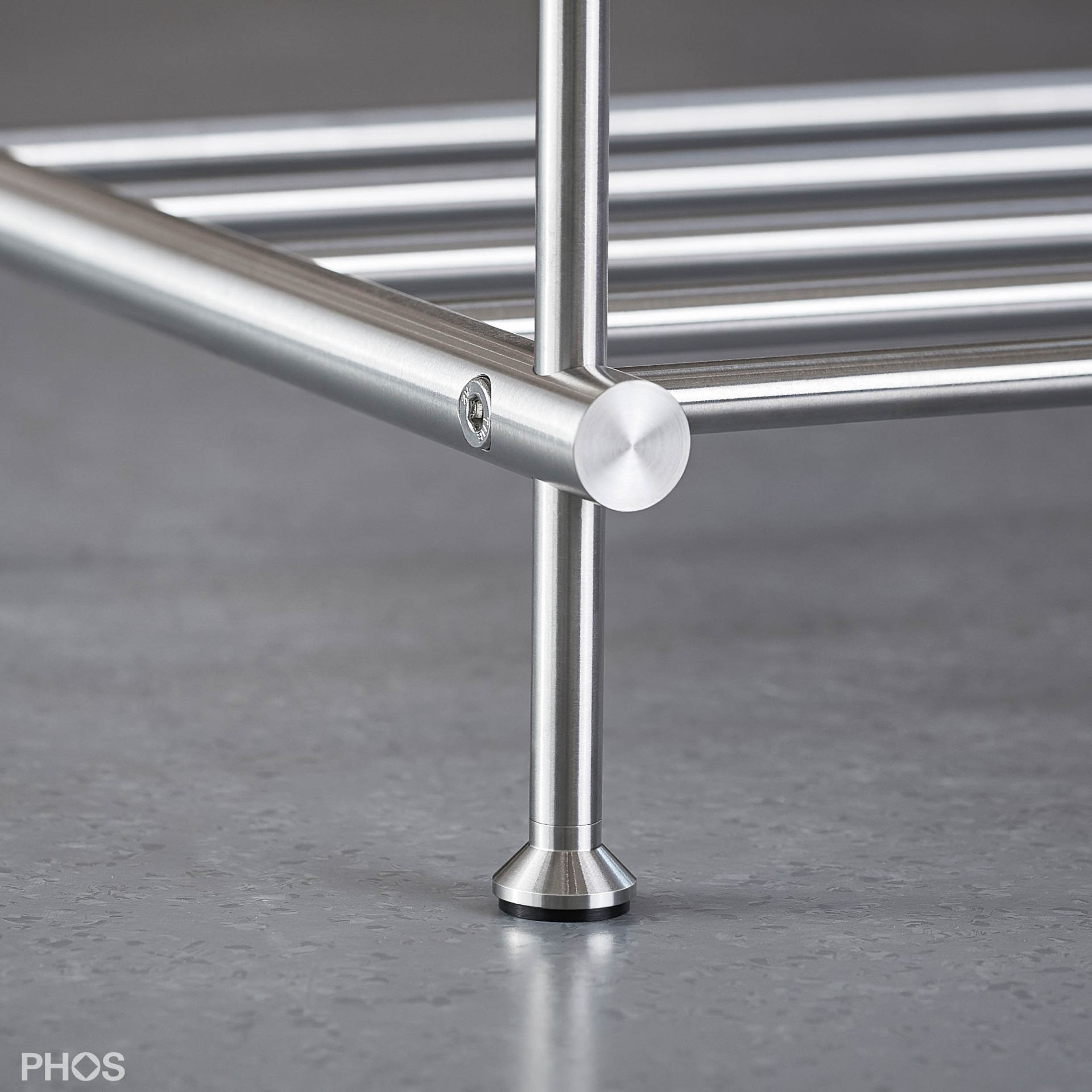 SBS400-4-Eiche Сервант узкий и высокий, 1 поле, 4 уровня, ширина 45 см. PHOS  - Вид №3