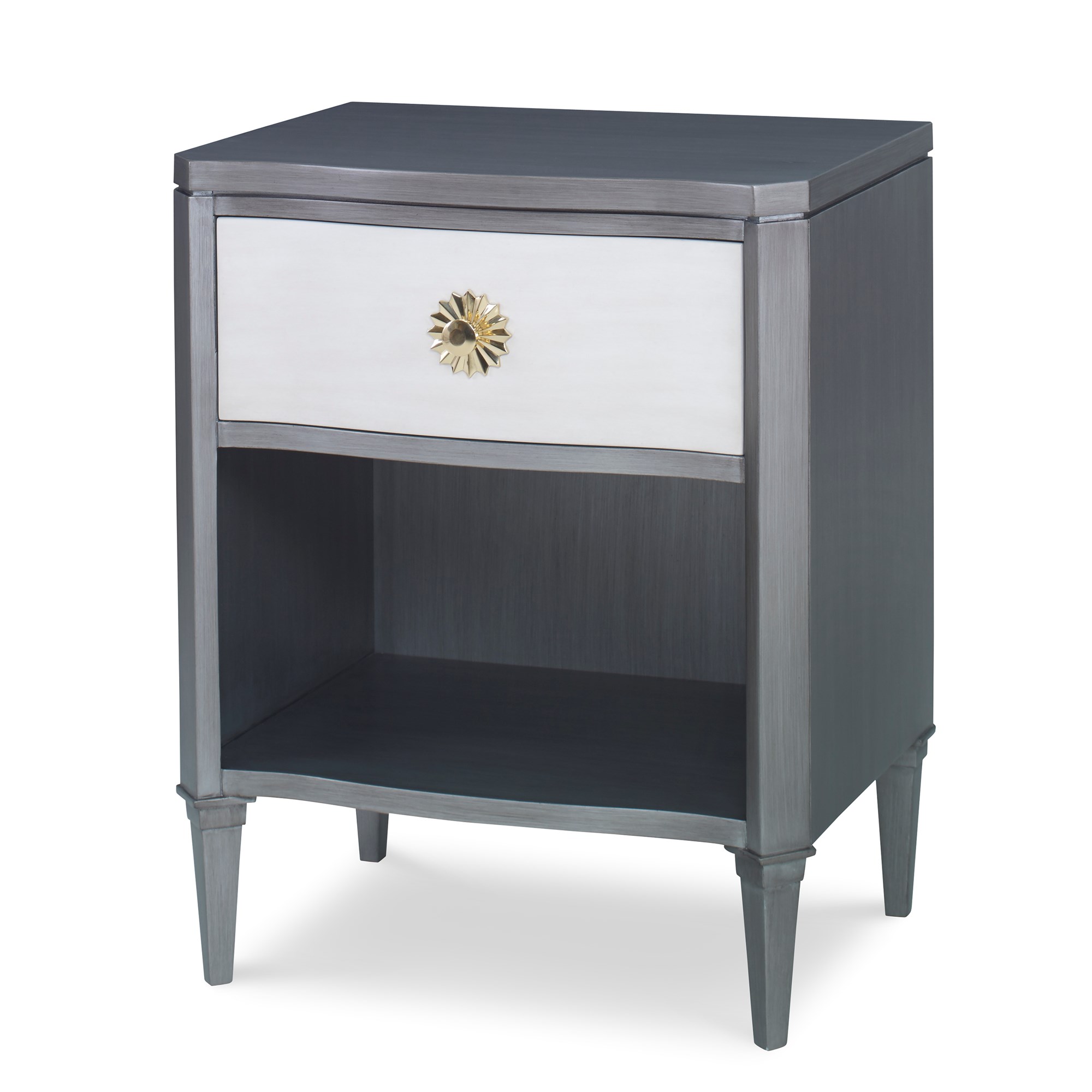 Тумбочка 17584-830-002 Halley Nightstand - Grey / Linen Ambella  - Вид №1