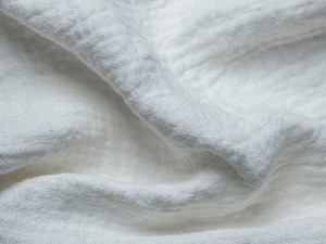 Льняная однотонная ткань