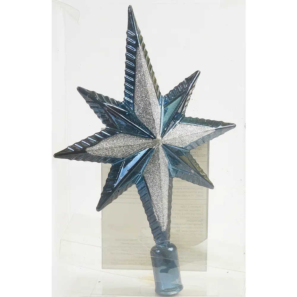 84751280 Верхушка на елку Звезда Семиконечная h20 см синий STLM-0951099 Santreyd  - Вид №3