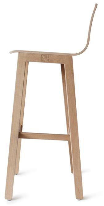Askia Высокий табурет из дуба с подставкой для ног Version 3 1.c07.ok - Вид №1