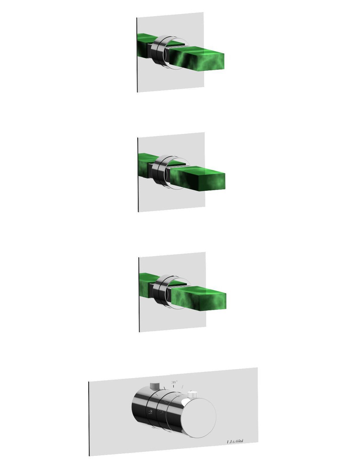 Термостатический встраиваемый смеситель для душа с 4 отверстиями Rubinetterie Frattini отдельная эстетика ARCH-00102952 - Вид №9