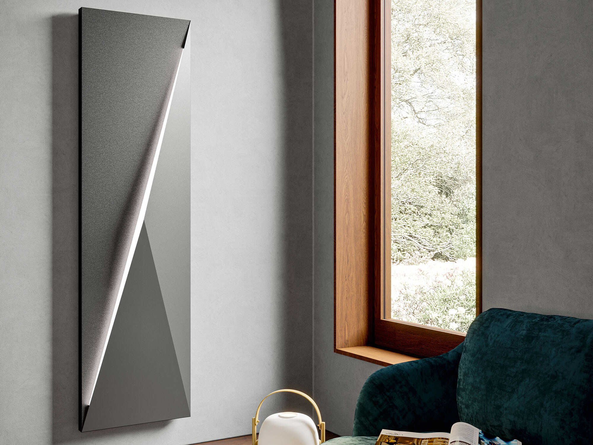 Усовершенствованный вертикальный мебельный электрический радиатор Irsap Polygon ARCH-00126123