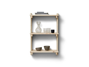 Деревянный подвесной книжный шкаф