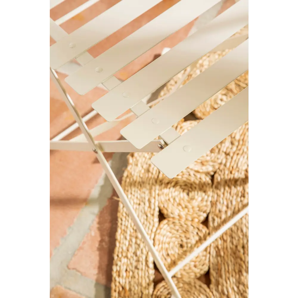 Стул Naterial Flora Origami складной 47х41х80 см сталь кремовый STLM-2056142 - Вид №13