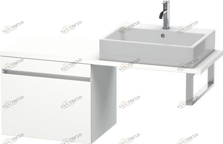 DS532301818 DuraStyle Шкафчик для компактной консоли Белый матовый, декор Duravit