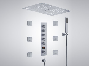 Светодиодный электронный термостатический набор для душа