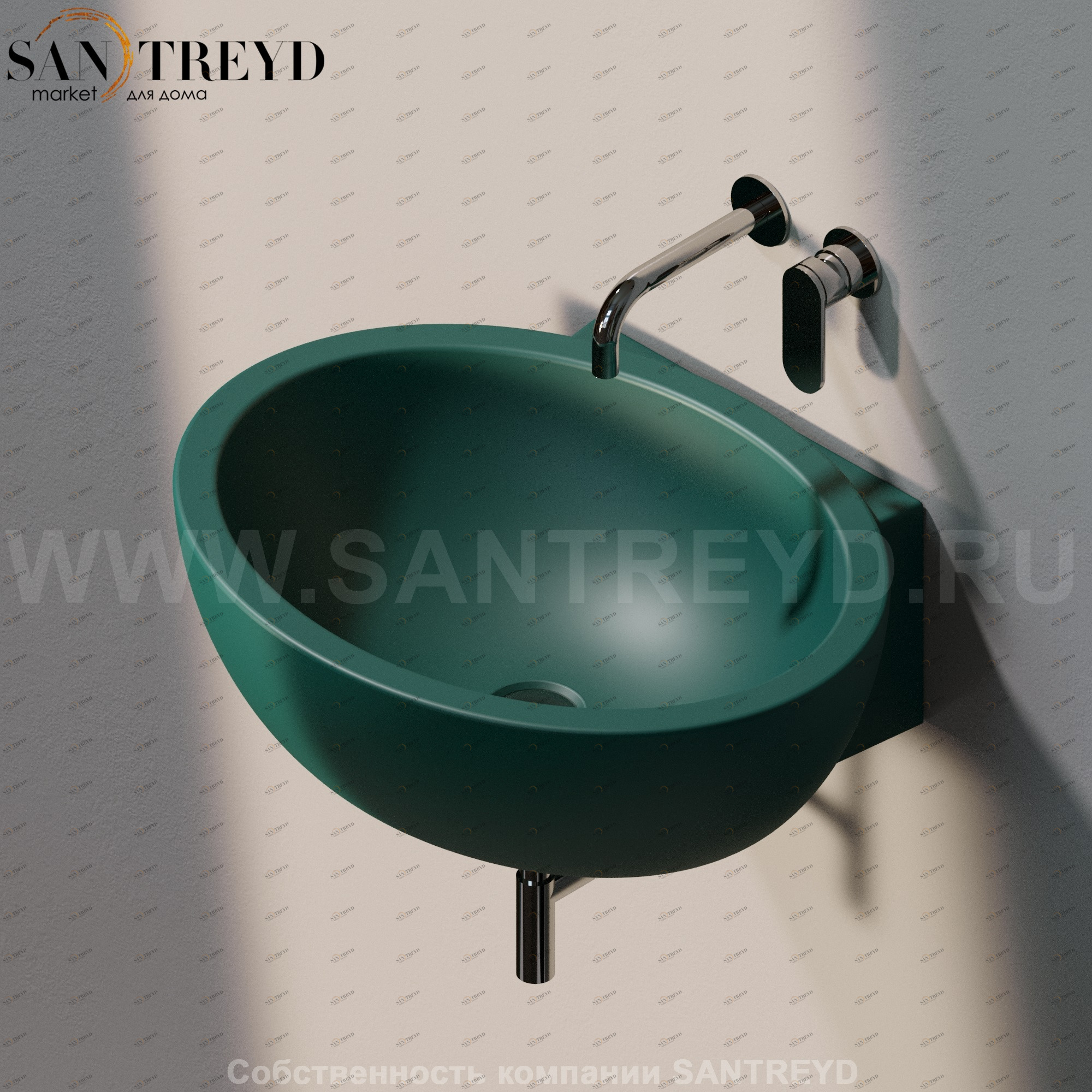 DP4825020 Подвесная раковина настенная овальная Ceramica Flaminia Dip