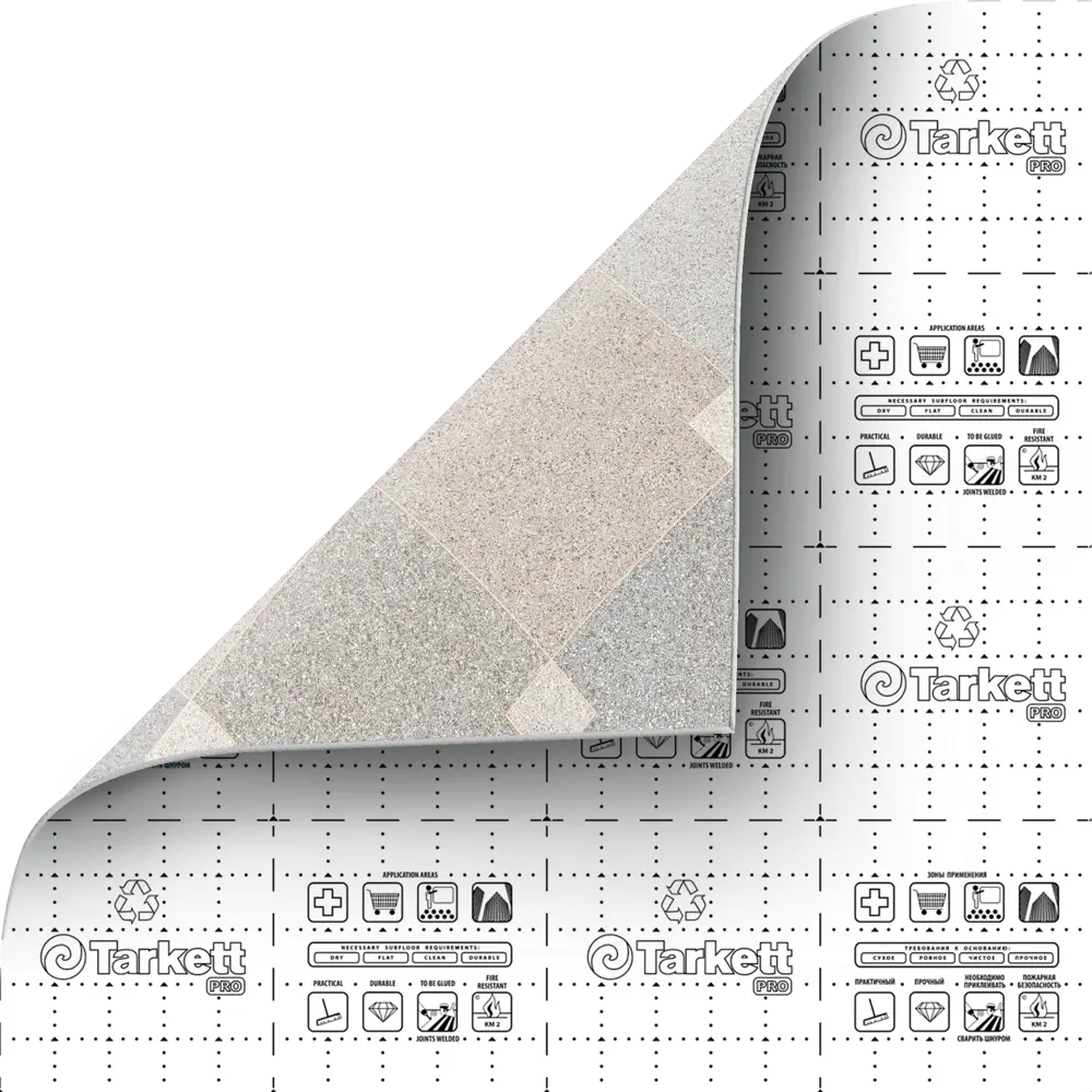 Линолеум Tarkett Sprint Pro Corsar 1 - имитация плитки для помещений со средней нагрузкой 82331099 STLM-0890797 - Вид №4