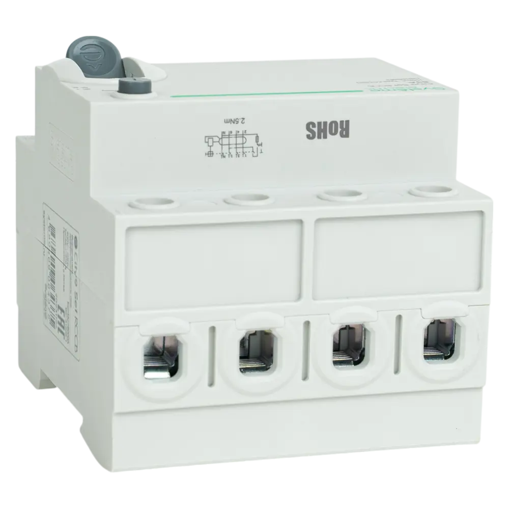 Systeme Electric City9 Set - УЗО 4-полюсное 63А 100мА для трехфазных сетей 89412703 STLM-1575191 - Вид №2
