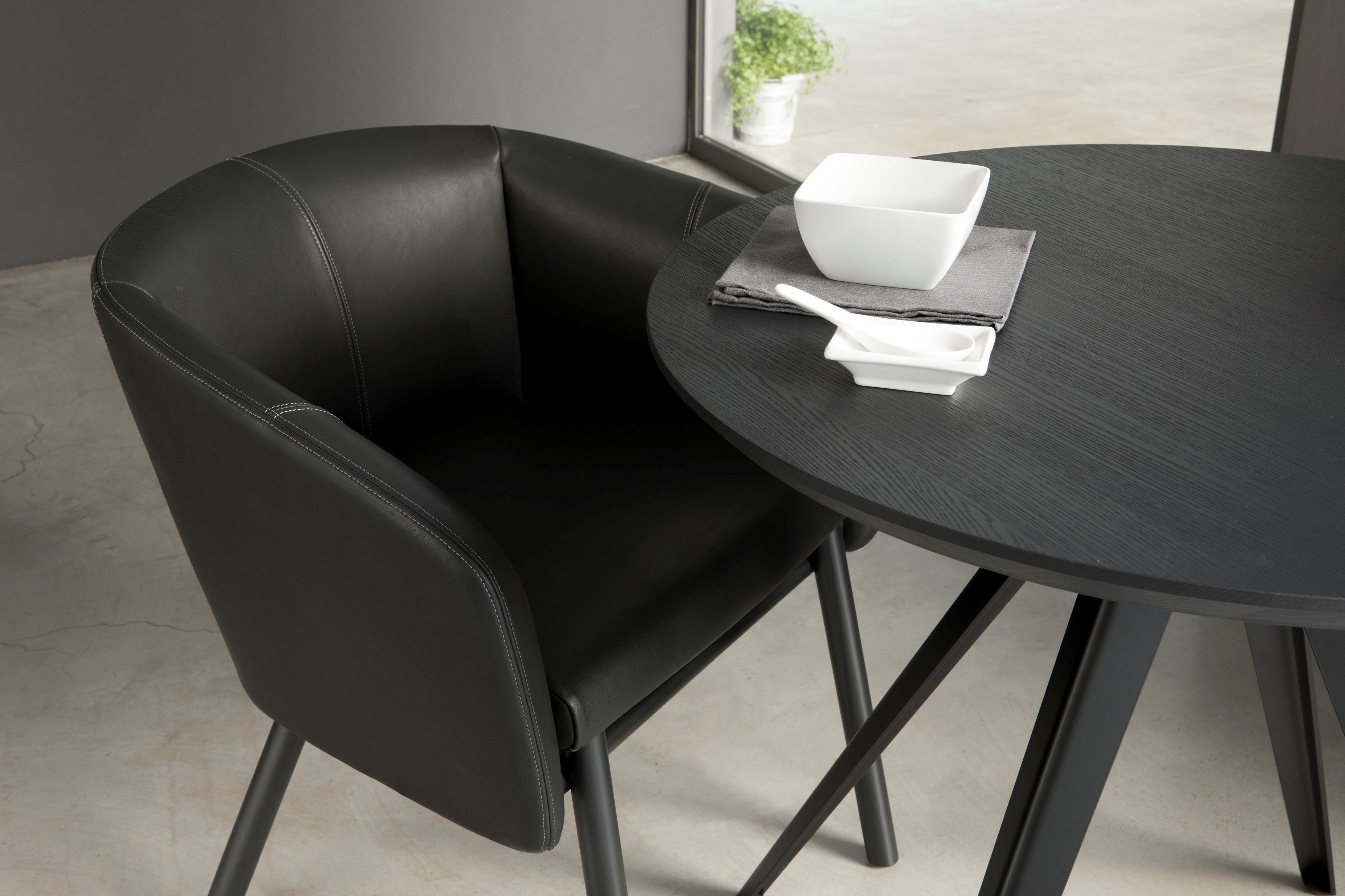 Кожаный стул с подлокотниками TrabA' Balu ARCH-00151340 - Вид №3