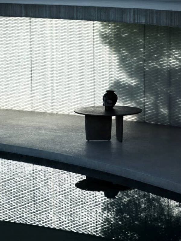 Бетонный круглый садовый стол B&B Italia Outdoor Тоби-Иши ARCH-00003002 - Вид №6