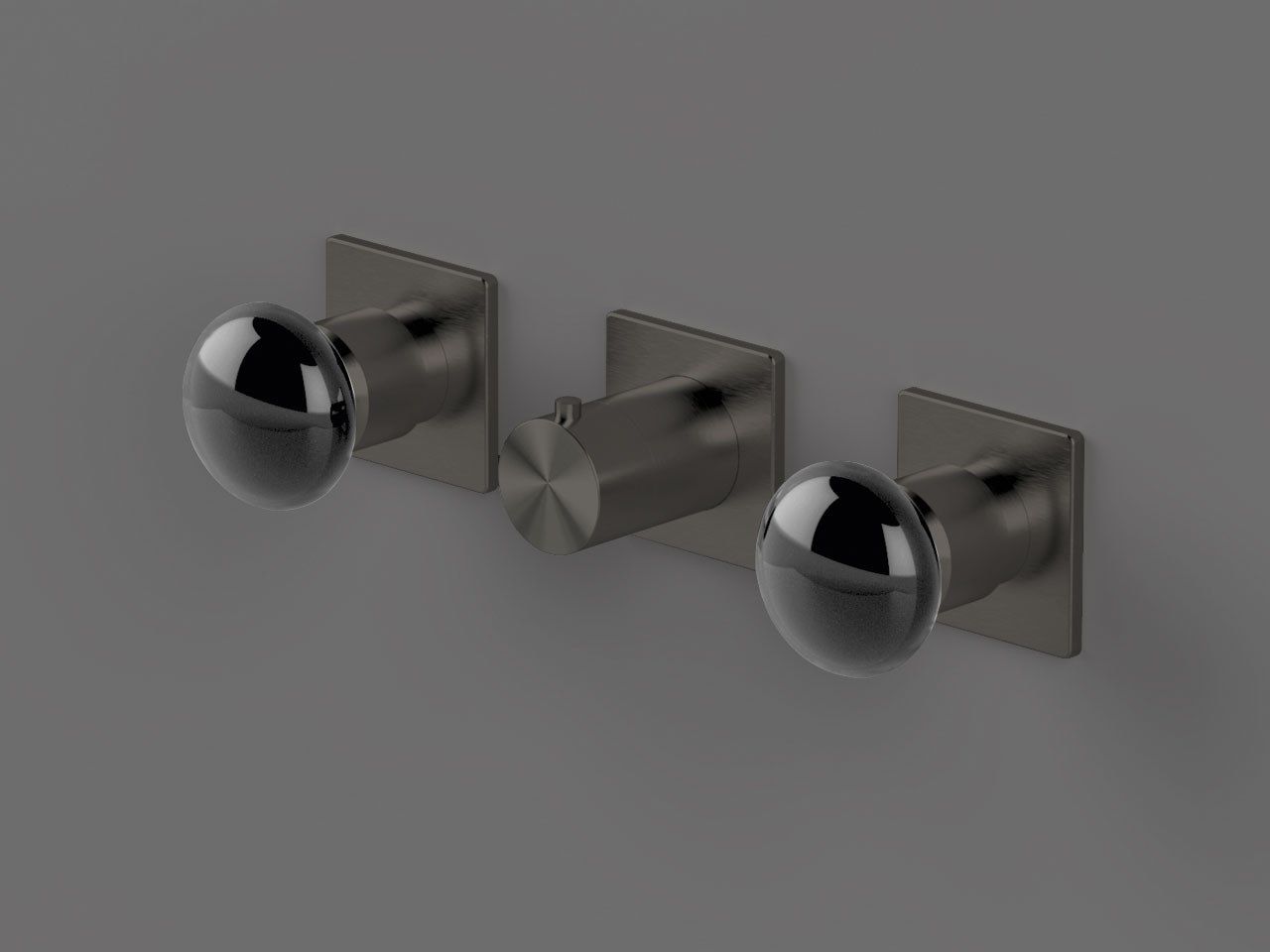 Нержавеющая сталь встраиваемый термостатический смеситель для душа с 3 отверстиями Radomonte Mirò ARCH-00092211 - Вид №9