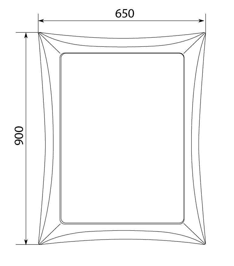 У72500 Зеркало Elegant 65*90 Cappuccino 1 Marka Art - Вид №2