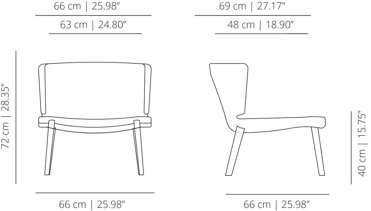 Viccarbe Мягкое кресло из дизайнерской ткани Wrapp sun-id-1507199 - Вид №5