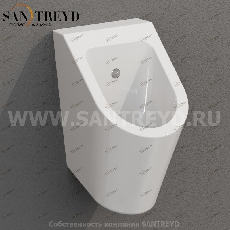 FO029BI Настенный писсуар, уринал с мушкой Ceramica Globo FORTY3