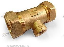 Тройник труба-труба-внутренняя резьба 25*25мм*1/2 дюйма Santreyd BNI25*15