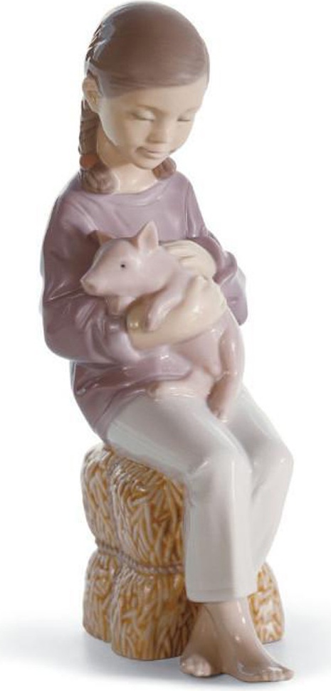 10669161 LLADRO Фигурка Lladro "Девочка с хвостиками" 17х9см Фарфор Lladró 