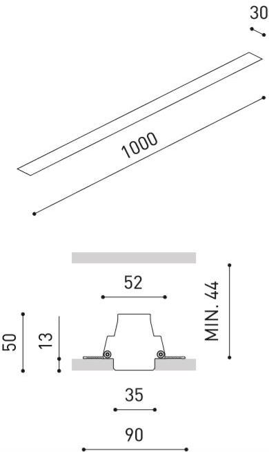 Arkoslight Линейный световой профиль из алюминия для светодиодных модулей Bright line sun-id-1460606 - Вид №38