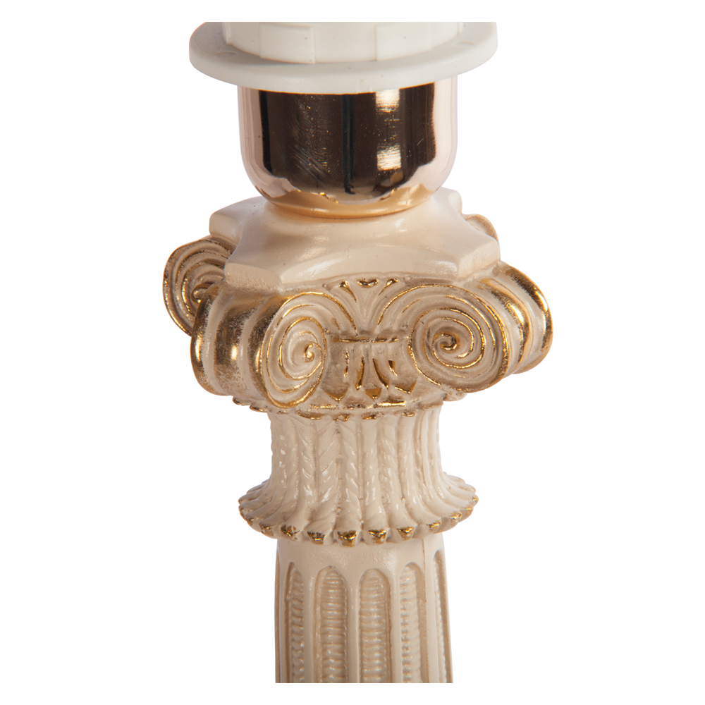32022,34057 Настольная лампа Колонна Испанская Айвори Тюссо Поталь BOGACHO 4627138210987, 4627138151136 - Вид №2