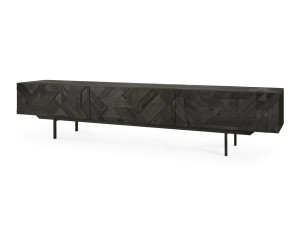 ТВ-шкаф из тикового дерева с откидными дверцами