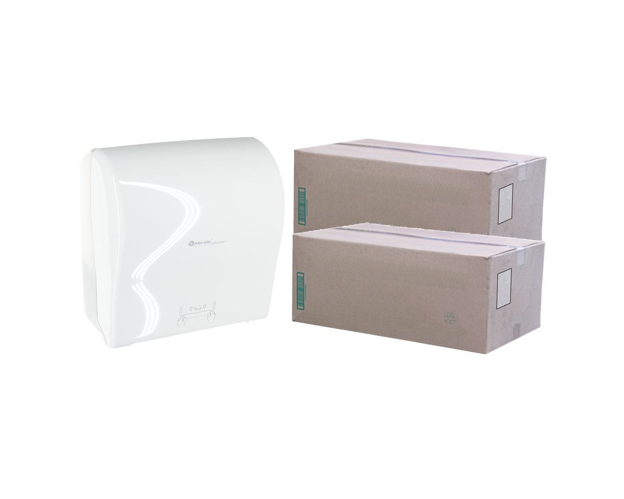 PROMO16 Диспенсер для полотенец SOLID за 100 злотых нетто при покупке 2 коробок полотенец CLASSIC AUTOMATIC RAB301 Merida 