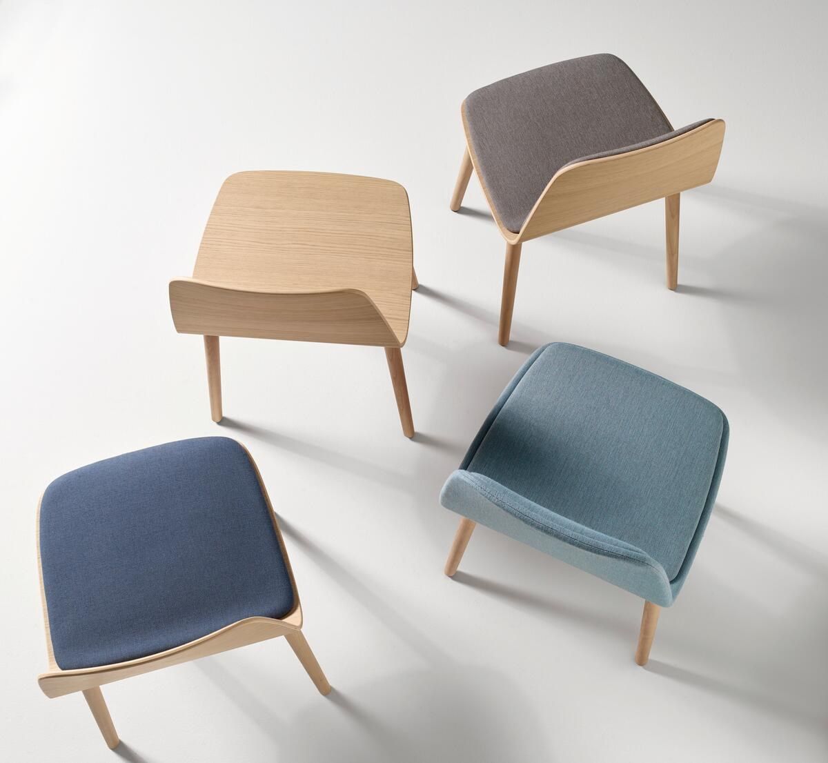 Деревянный стул с мягким сиденьем TREKU Bisell ARCH-00040532 - Вид №2