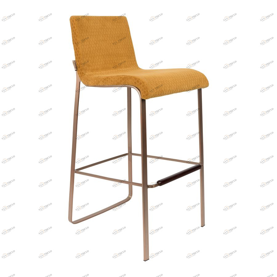 Стул барный Flor оранжевый Dutchbone 1500243