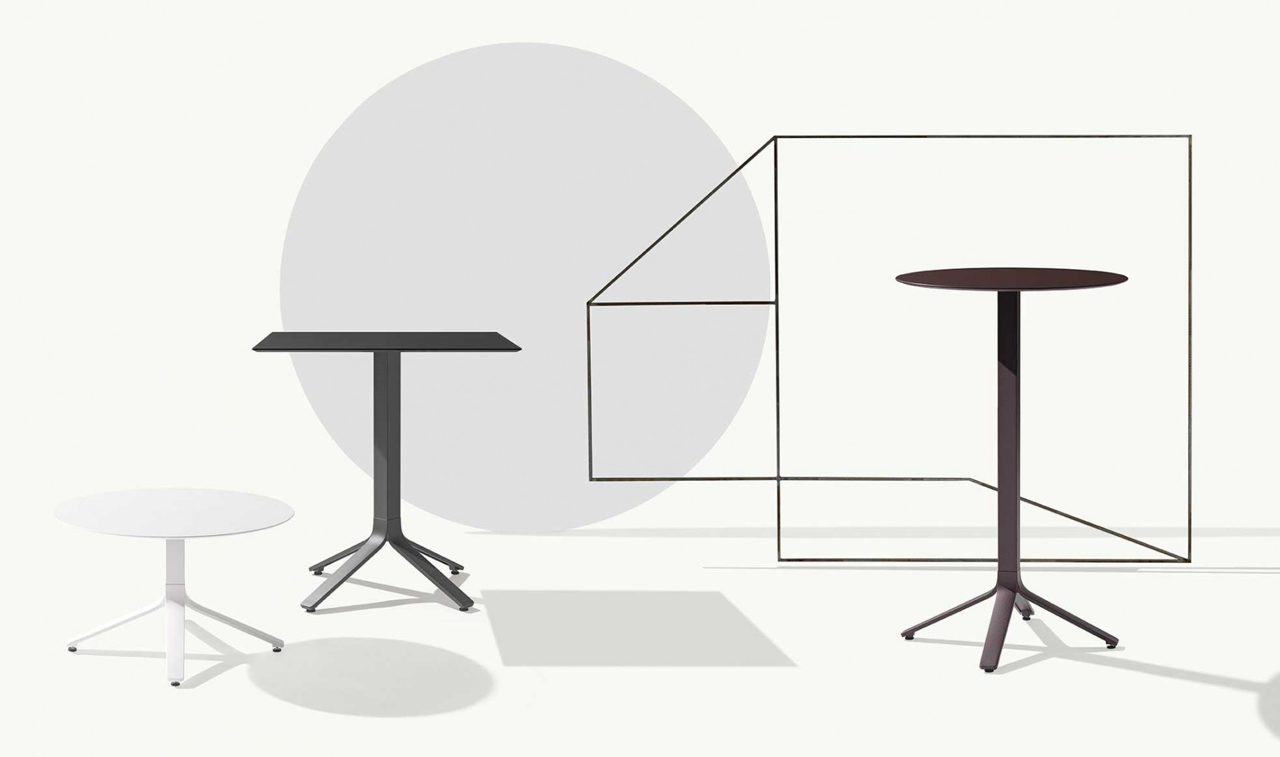 Milos 1142 Каркас стола с алюминиевым основанием и колонной. Высота 105см Et al. Milos - Вид №1